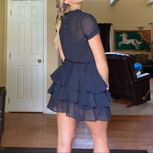 Black Ruffle Dress